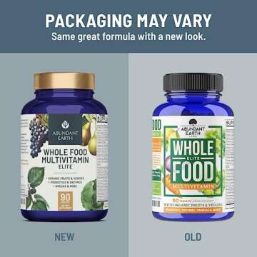 Abundant Earth Whole Food Multivitamin for Women, Daily Multi Vitamins Supplements for Men/Mens Mult...