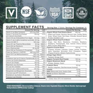 Organic Whole Food Multivitamin for Men and Women