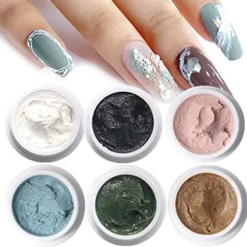 FN GRACE 6-Pack 3D Sand Gel for Creative Nail Art