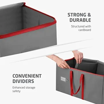 Zober Christmas Ornament Storage Box - 128 Ornaments Capacity