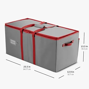 Zober Christmas Ornament Storage Box - 128 Ornaments Capacity