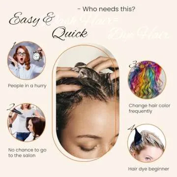 Black Hair Dye Shampoo for 100% Gray Coverage