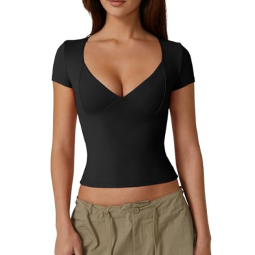Stylish QINSEN Sweetheart Neckline Crop Top for Women
