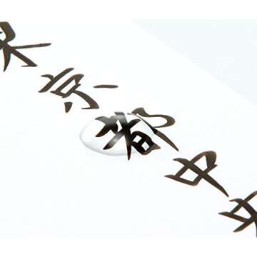 Tombow Fudenosuke Fude Brush Pen Hard (GCD-111) x5 Set, with Original Sticky Notes – Great for Calligraphy, Art Drawings, Illustration, Manga