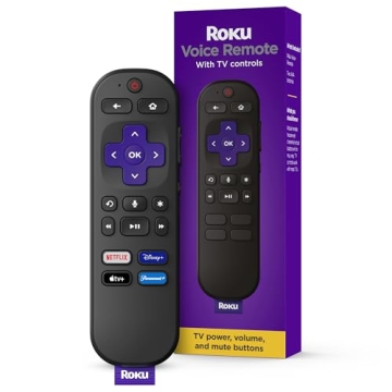 Roku Voice Remote – Universal TV Remote with Voice Control & Shortcuts