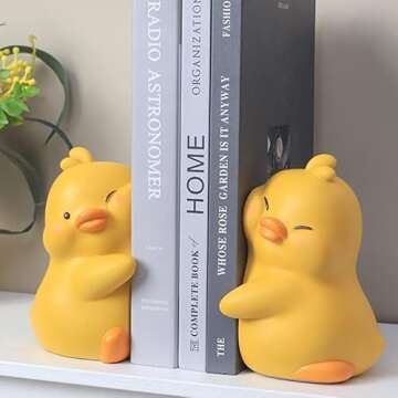 Cute Hug Ducks Decorative Bookends for Cozy Spaces