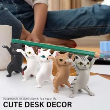 Dancing Cat Pen Holders - Cute Desk Decor for All Ages