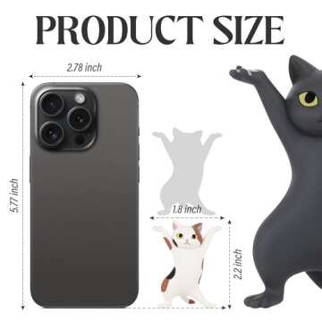 ATHAND Cute Gifts Desk Decor Funny Office Decor Cute Pen Holder Funny Office Desk Decor Kawaii Dancing Cat (5 Cats Set)