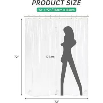 AmazerBath Waffle Shower Curtain for Elegant Bathrooms