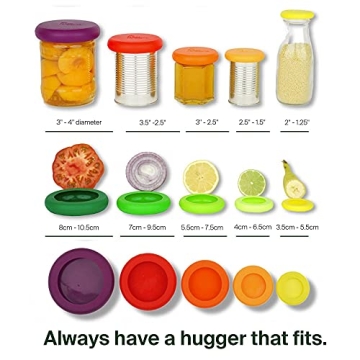 Food Huggers Kitchen Must-haves Flexible Eco-Friendly Lids