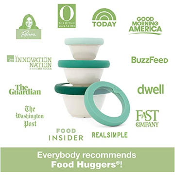 Food Huggers Kitchen Must-haves Flexible Eco-Friendly Lids