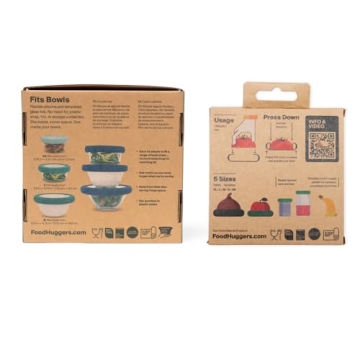 Food Huggers Kitchen Must-haves Flexible Eco-Friendly Lids