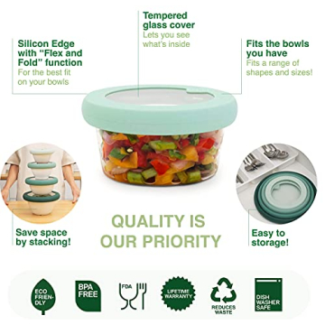 Food Huggers Kitchen Must-haves Flexible Eco-Friendly Lids