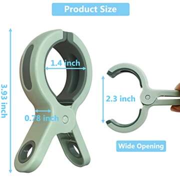 8 Pack Beach Towel Clips for Beach Chairs Cruise, Beach Chair Clips for Towels Lounge Chairs Pool To...