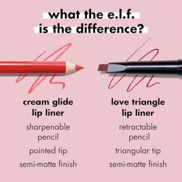 e.l.f. Cream Glide Lip Liner - Highly Pigmented & Vegan