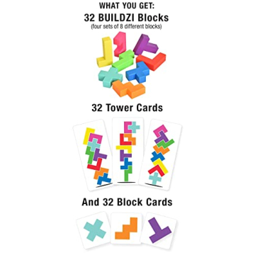 BUILDZI Fast Stacking Game for Family Fun Ages 6 to 96