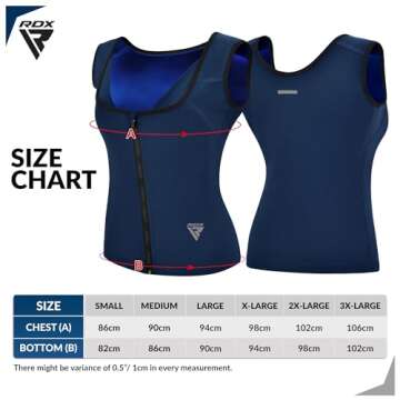 RDX Women’s Sauna Vest Heat Trapping Sweat Waist Trainer - REACH OEKO TEX 100 Certified Body Shaper