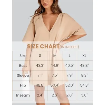 UANEO Women's Comfortable Fashionable T-shirt Romper