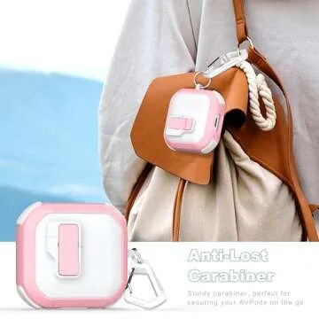 MHYALUDO AirPods 4 Case with Automatic Lid & Cleaning Tool