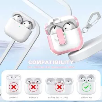 MHYALUDO AirPods 4 Case with Automatic Lid & Cleaning Tool