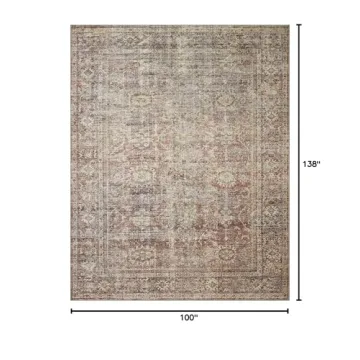 Loloi Amber Lewis Georgie Collection Area Rug in Bordeaux/Antique