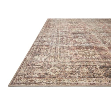 Loloi Amber Lewis Georgie Collection Area Rug in Bordeaux/Antique