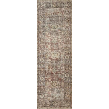 Loloi Amber Lewis Georgie Collection Area Rug in Bordeaux/Antique