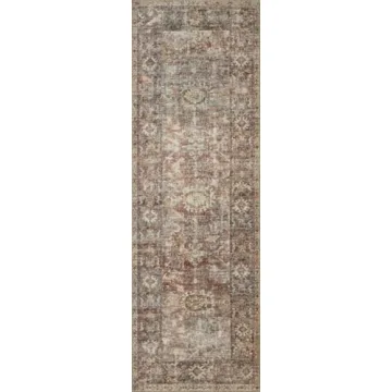 Loloi Amber Lewis Georgie Collection Area Rug in Bordeaux/Antique