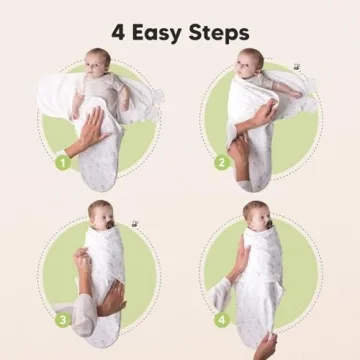 KeaBabies Zippy Baby Swaddle - Comfort & Convenience in 3-Pack