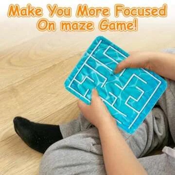 5 Pcs Marble Maze Mat Sensory Fidget Stress Relief Toys,Sensory Mat Anxiety Calming Toys,Tactile Sensory Toys for Kids Adults Teens Autism with Special Needs School Classroom Home Supplies,2 Sizes