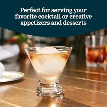 Libbey Stemless Martini Glasses Set for Stylish Entertaining