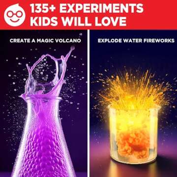 Doctor Jupiter Science Kit for Kids Ages 8-9-10-11-12-13-14| Christmas, Birthday Gift Ideas for Boys & Girls 8+ Years Old | STEM Toy with 135+ Experiments| Learning & Educational Kits