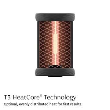 T3 - Volumizing Hot Rollers LUXE (2 ct.) | Hair Curlers and Volumizers for All Hair Lengths | Pairs with T3 Volumizing Hot Rollers LUXE Set, Black