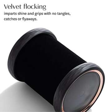 T3 - Volumizing Hot Rollers LUXE (2 ct.) | Hair Curlers and Volumizers for All Hair Lengths | Pairs with T3 Volumizing Hot Rollers LUXE Set, Black