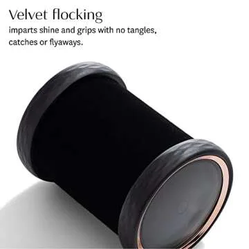 T3 - Volumizing Hot Rollers LUXE (2 ct.) | Hair Curlers and Volumizers for All Hair Lengths | Pairs with T3 Volumizing Hot Rollers LUXE Set, Black