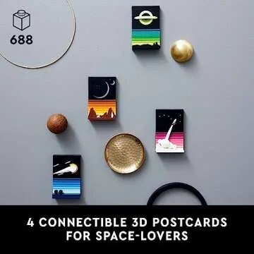 LEGO Ideas Tales of The Space Age 3D Puzzles - Building Sets of Comets, Black Hole, & More for Adult...