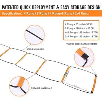 ALPHAWORX Agility Ladder – Ultimate Training Equipment for All Ages