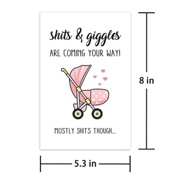 Funny New Baby Congratulations Card for Baby Showers