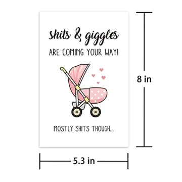 Funny New Baby Congratulations Card for Baby Showers