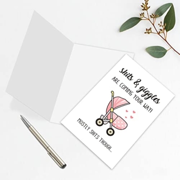 Funny New Baby Congratulations Card for Baby Showers