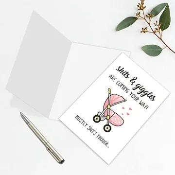 Funny New Baby Congratulations Card for Baby Showers