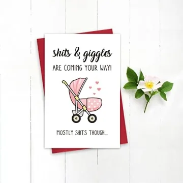 Funny New Baby Congratulations Card for Baby Showers