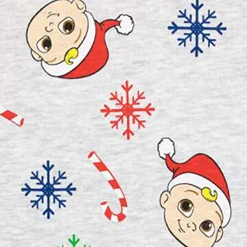 CoComelon Boys' Christmas Pajamas Gray 5