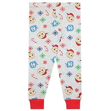 CoComelon Boys' Christmas Pajamas Gray 5