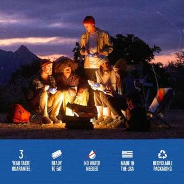 Mountain House Mint Chocolate Chip Ice Cream Sandwich | Freeze Dried Backpacking & Camping Food | 1 Serving