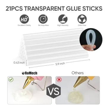 RoMech Hot Glue Gun 60/100W Dual Power with Glue Sticks