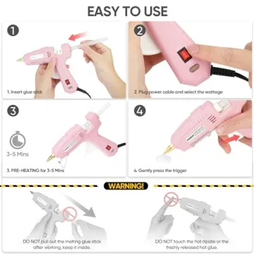 RoMech Hot Glue Gun 60/100W Dual Power with Glue Sticks