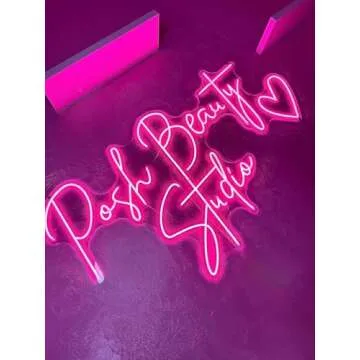 YGEQWK Custom Neon Signs, Neon Sign Customizable for Wall Decor,Personalized Large Neon Sign for Wed...