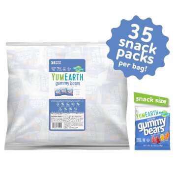 YumEarth Organic Gummy Bears - Fruity Gummy Candy Snack Packs, Gluten Free Snacks for Kids - Allergy...