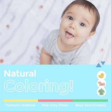 myHomeBody Konjac Baby Sponge for Bathing, Cute Shapes Natural Kids Bath Sponges for Infants, Toddler Bath Time, Natural and Safe Plant-Based Konjac Baby Bath Toys, 3pc. Set: Unicorn, Duck, Sea Turtle